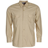 Chemise de travail militaire espagnole originale à manches longues, kaki léger