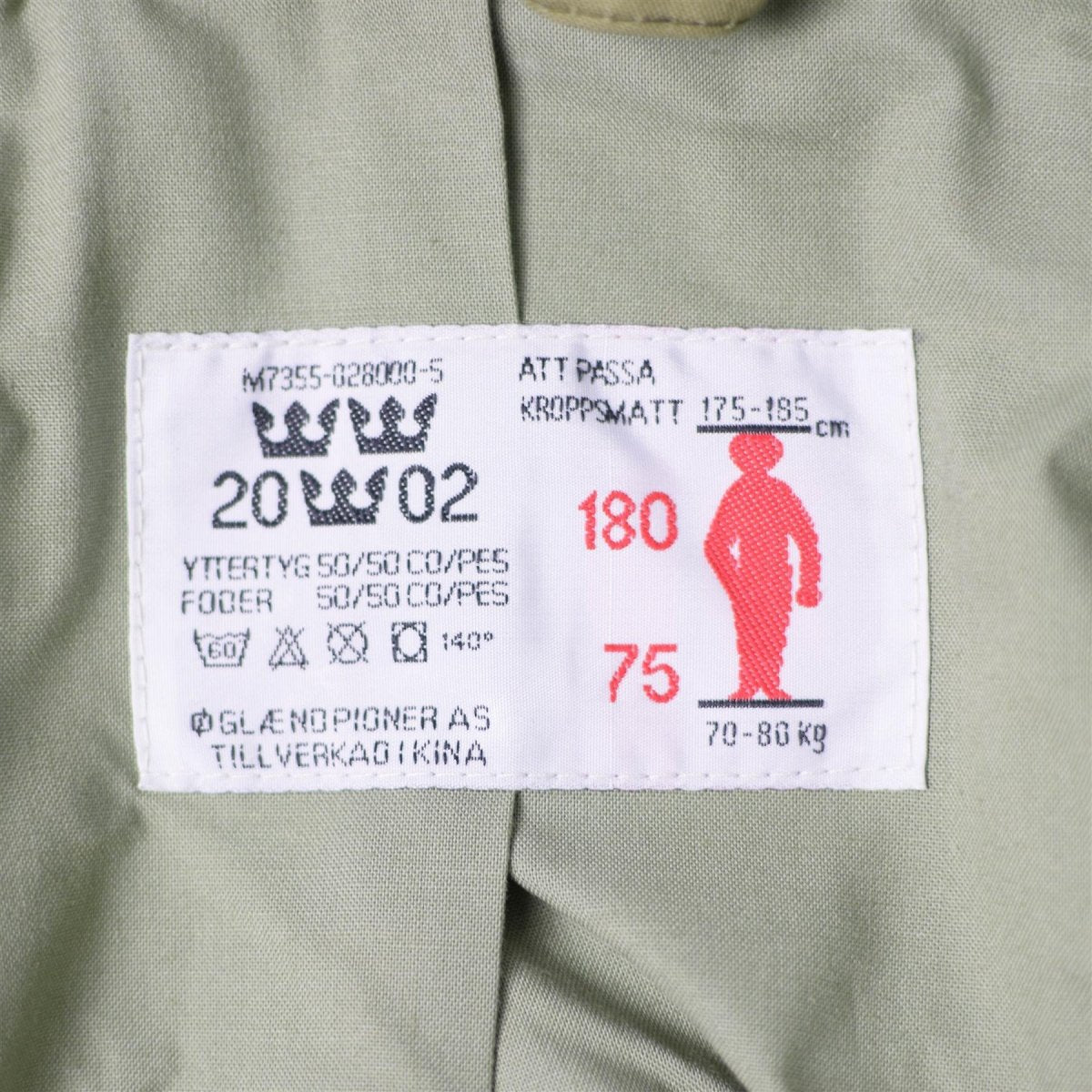 Veste de combat de campagne originale de l'armée suédoise M90 ​​avec camouflage éclaté NEUF