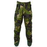 Pantalon de combat de campagne original de l'armée suédoise M90 ​​avec camouflage éclaté NEUF