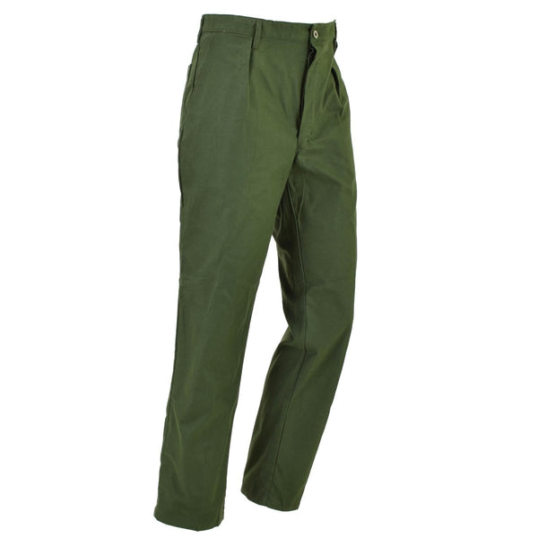 Pantalon de travail militaire suédois d'origine, pantalon de travail vert vintage NEUF