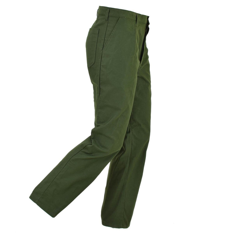 Pantalon de travail militaire suédois d'origine, pantalon de travail vert vintage NEUF