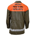 Veste de pluie originale de l'armée suisse olive protection civile imperméable manteau long NEUF