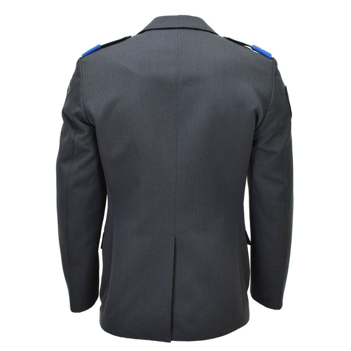 Veste formelle militaire suisse originale vintage 4 poches Design gris foncé