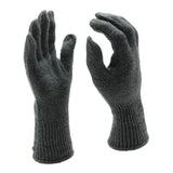 Gants de tir d'hiver militaires suisses originaux tricotés avec doigt à gâchette gris