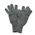 Gants d'hiver militaires suisses authentiques tricotés pour temps froid, gris