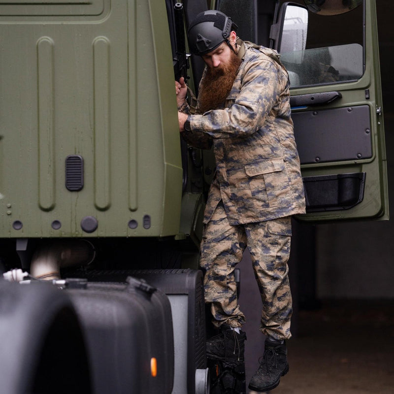 Original Turkish army blue digital camo tactical pants ripstop combat trousers - GoMilitar