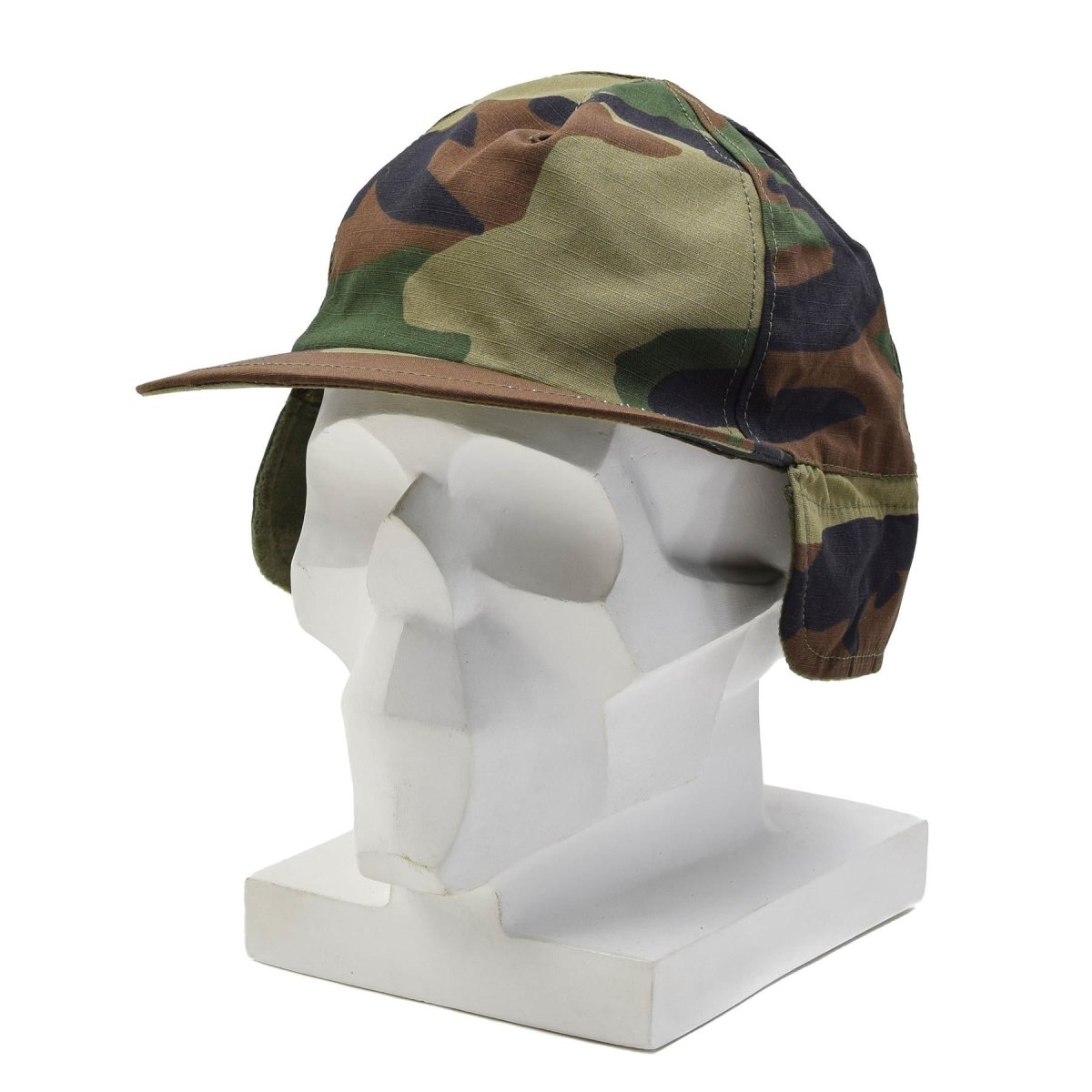 Casquette d'hiver militaire turque originale, chapeau d'extérieur RipStop, camouflage des bois