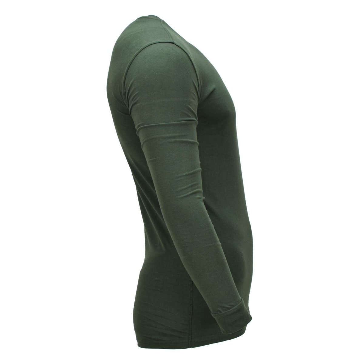 Maillot de corps thermique militaire ukrainien original en coton à manches longues vert