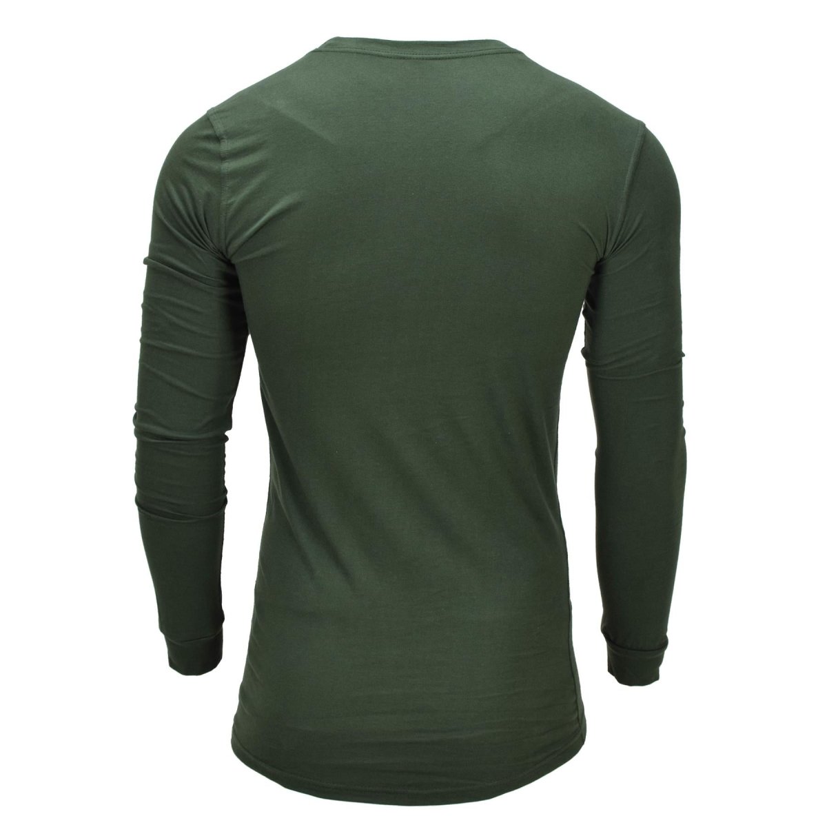 Maillot de corps thermique militaire ukrainien original en coton à manches longues vert
