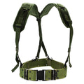 Ceinture à bretelles en toile originale de l'armée américaine LC-2 pistolet militaire vert