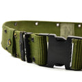 Ceinture à bretelles en toile originale de l'armée américaine LC-2 pistolet militaire vert