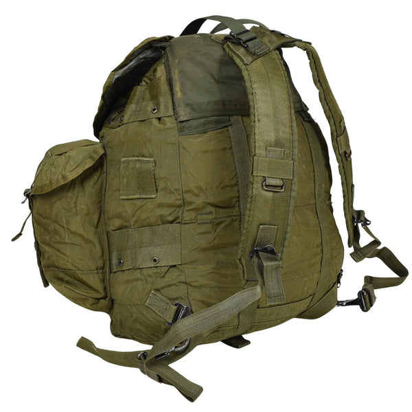 Original U.S. Military 50l Tactical Backpack 3 Outer Gear Pouches Olive Color - GoMilitar