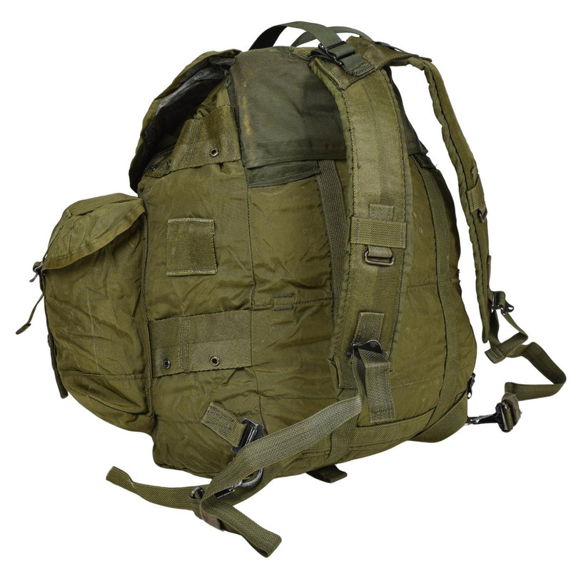 Original U.S. Military 50l Tactical Backpack 3 Outer Gear Pouches Olive Color - GoMilitar