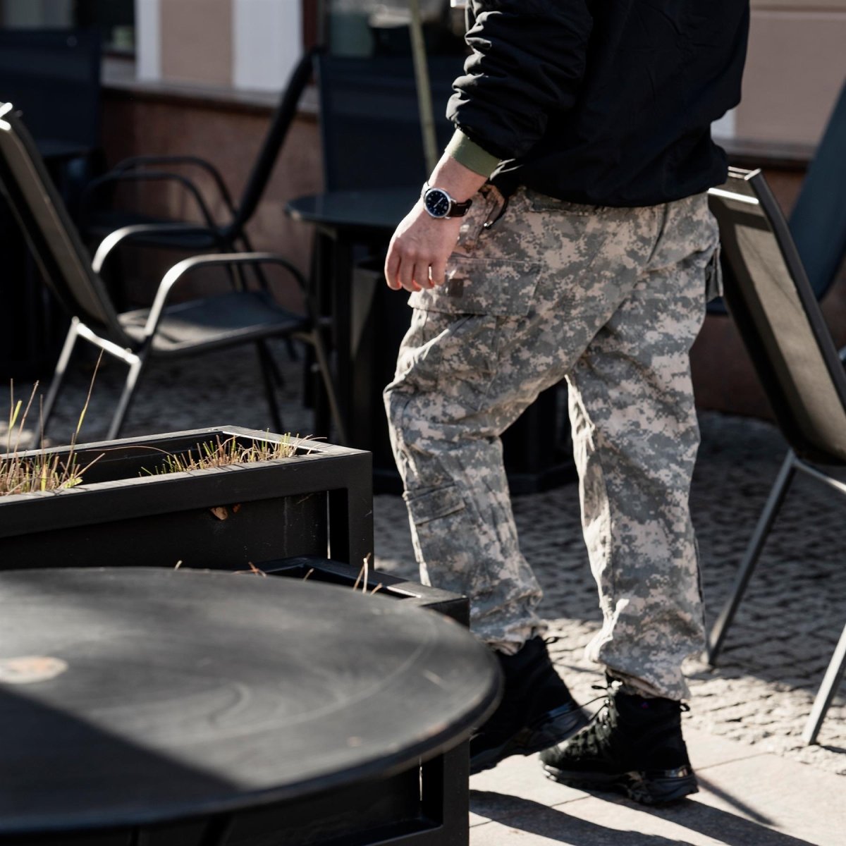 Pantalon de terrain militaire américain original Rip Stop ACU Digital Tiger Stripe Camo