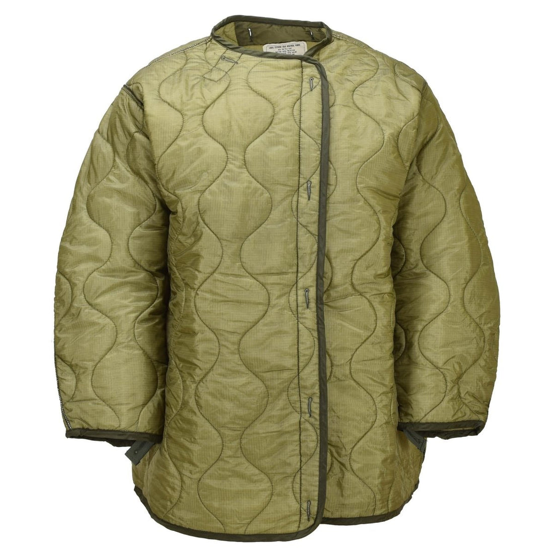 Doublure de Parka militaire américaine originale M65, boutons pour temps froid extrême, vert Olive