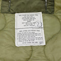 Doublure de Parka militaire américaine originale M65, boutons pour temps froid extrême, vert Olive