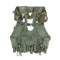 Gilet tactique militaire américain original, pochettes de combat pour chargeurs et grenades Woodland