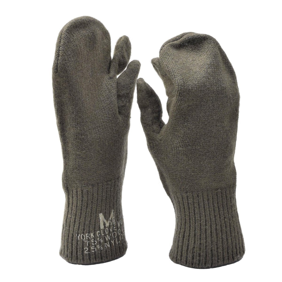 Mitaines de déclenchement militaires américaines originales, gants chauffants en laine de surplus militaire NEUF