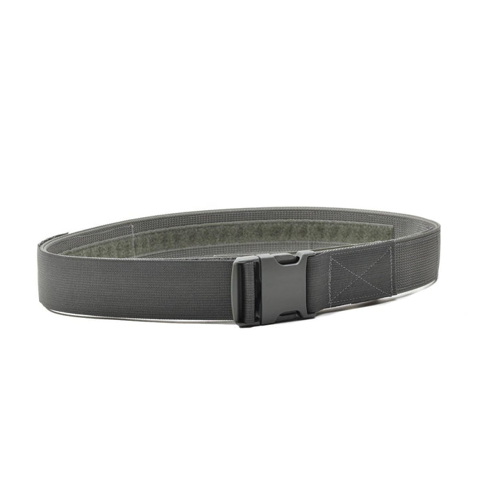 Ceinture tactique vert feuillage avec boucle à dégagement rapide ITW Nexus et fermeture Velcro pour un port sûr et durable.