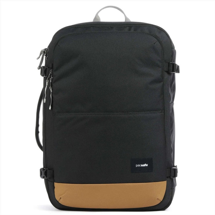 Sac à dos de voyage Pacsafe Go 34L, antivol, fermetures éclair verrouillables en rPET, noir - GoMilitar