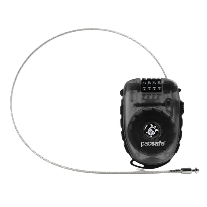 Pacsafe Retractasafe 250 Retracable Cable Lock 4 Dial Stainless Steel Wire - GoMilitar