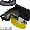 Lunettes de protection tactiques Paulson 510 A-TAC en polycarbonate transparent à double lentille