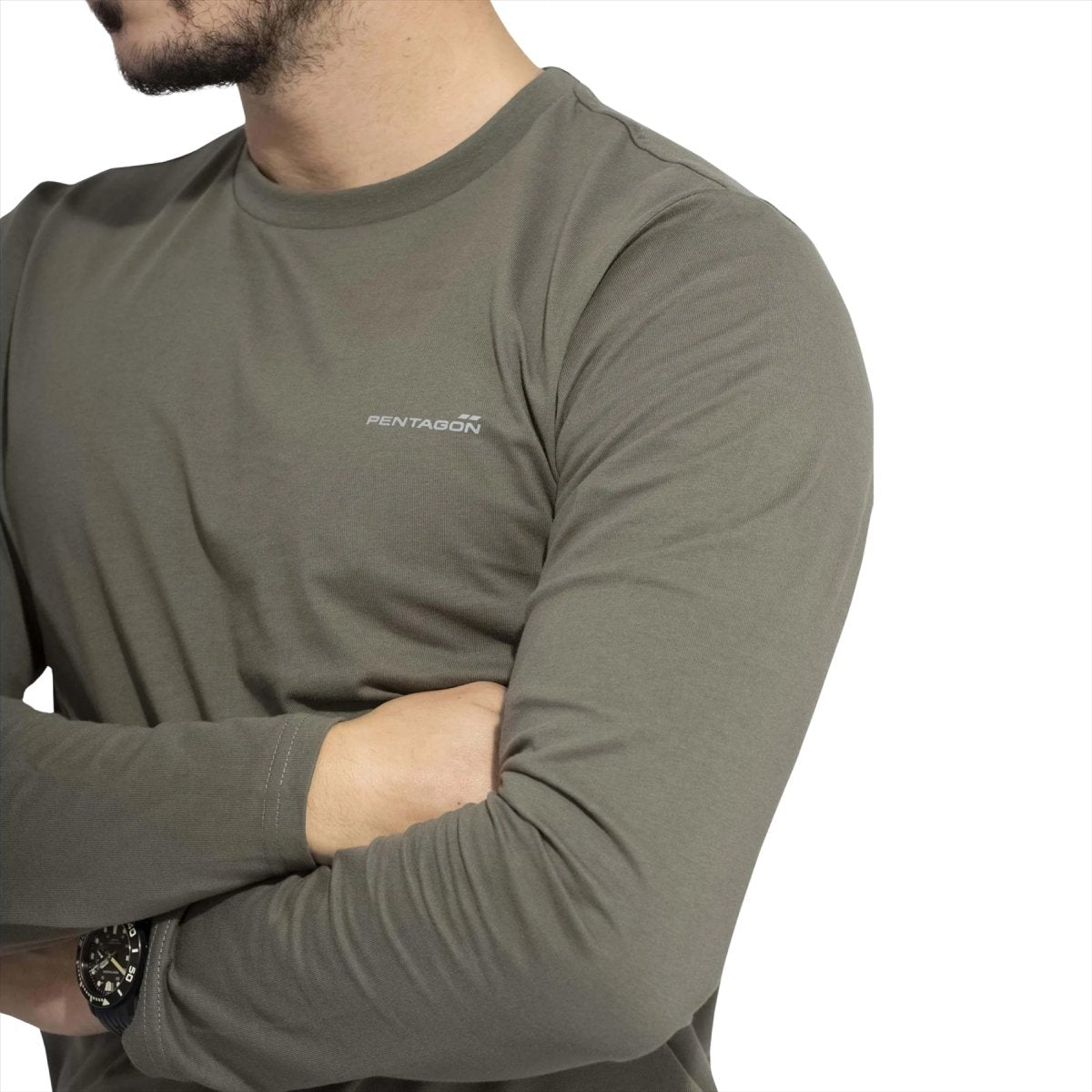 PENTAGON Ageron 2.0 T-shirt à manches longues, coupe confortable, sans odeur, séchage rapide