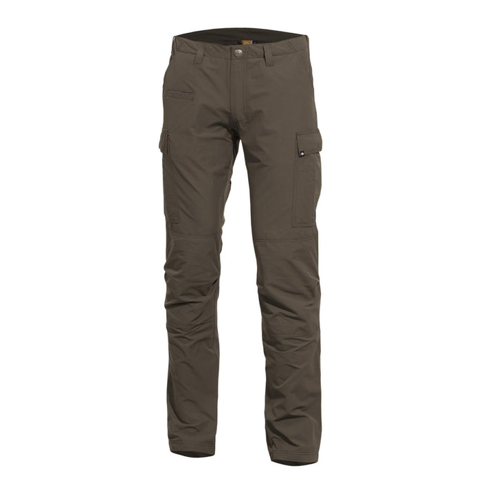 Pantalon Pentagon BDU 2.0 Tropic marron uni, pantalon cargo tactique durable en ripstop avec genoux renforcés et plusieurs poches.