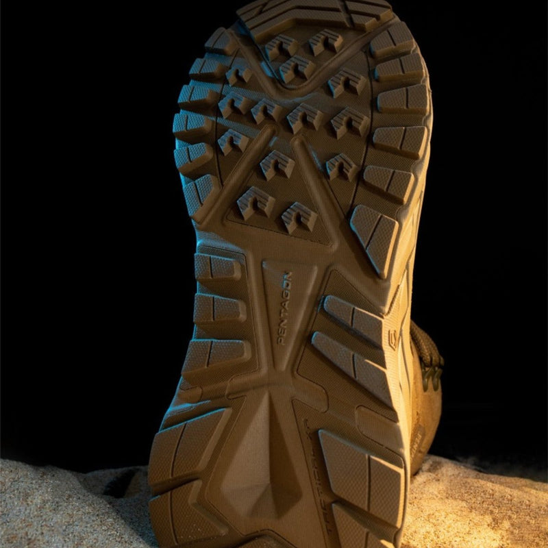 Pentagon Horizon Desert Trekking 6 Boots Lightweight Breathable Suede Coyote - GoMilitar