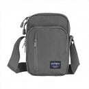 Compact gray Pentagon Kleos 2.5L shoulder bag with front zipper pocket and adjustable strap for daily and tactical use