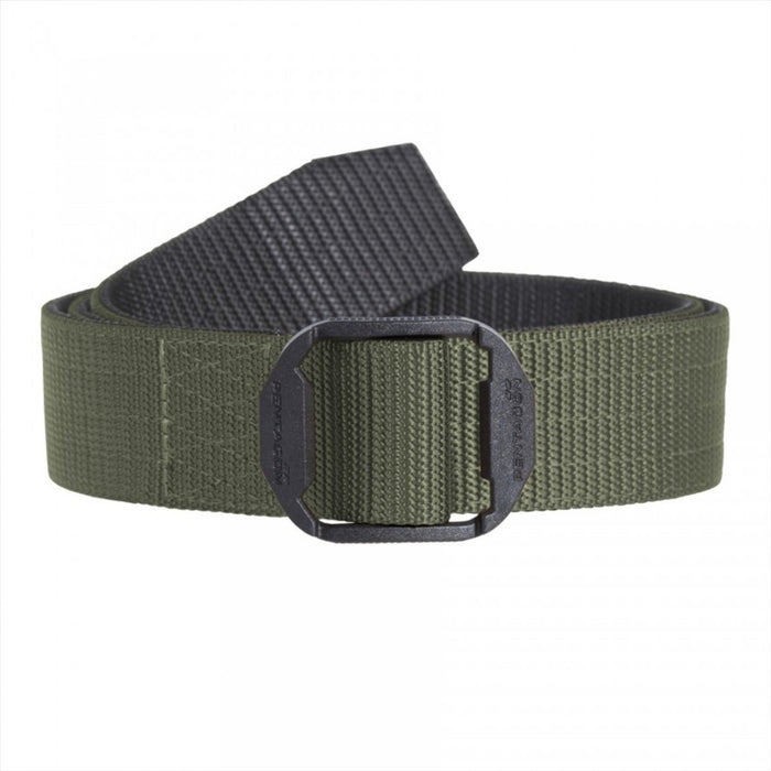 Ceinture tactique en nylon vert durable avec double boucle POM non métallique noire conçue pour un usage quotidien et professionnel