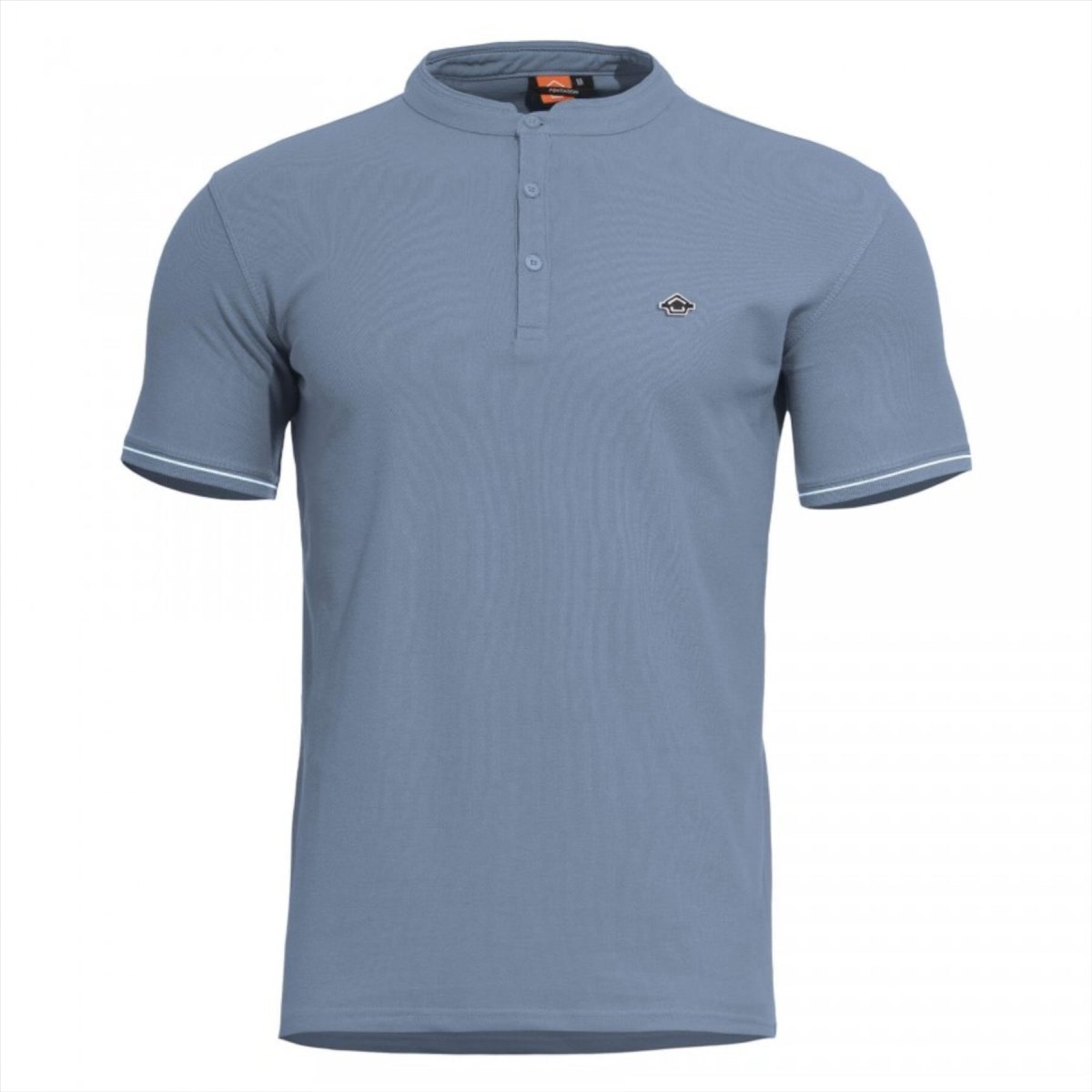 PENTAGON Levantes Henley Stripes T-Shirt Classique Manches Courtes Séchage Rapide