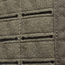Close-up of laser-cut Molle system on durable Cordura fabric of PENTAGON Milon Plate Carrier Mk2 tactical vest