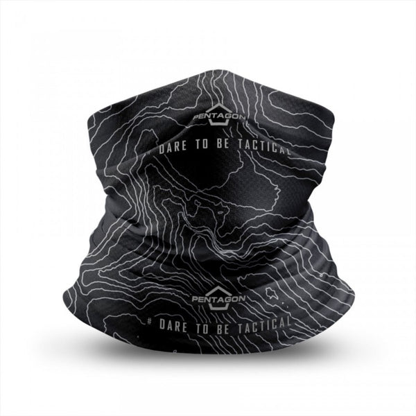 Pentagone Skiron Topographic Map Neck Gaiter Rapide Dry Tissu Graphic Design