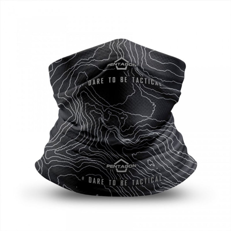 Pentagone Skiron Topographic Map Neck Gaiter Rapide Dry Tissu Graphic Design