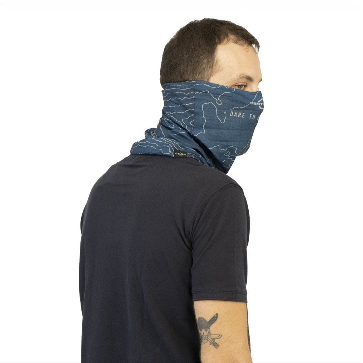 Pentagone Skiron Topographic Map Neck Gaiter Rapide Dry Tissu Graphic Design