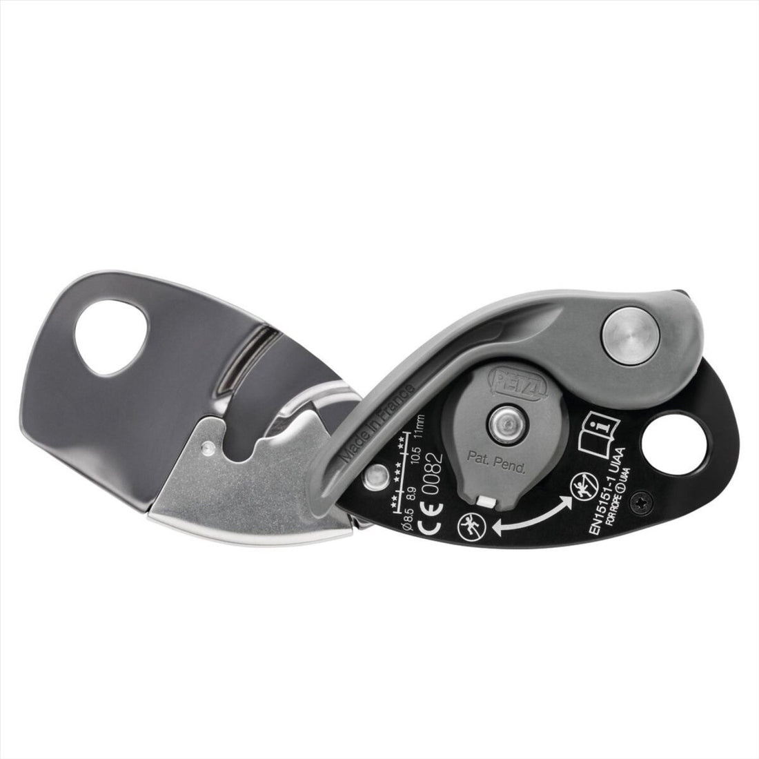 Petzl GRIGRI Assureur Freinage Assisté Anti-Panique 8,5-11 mm Gris