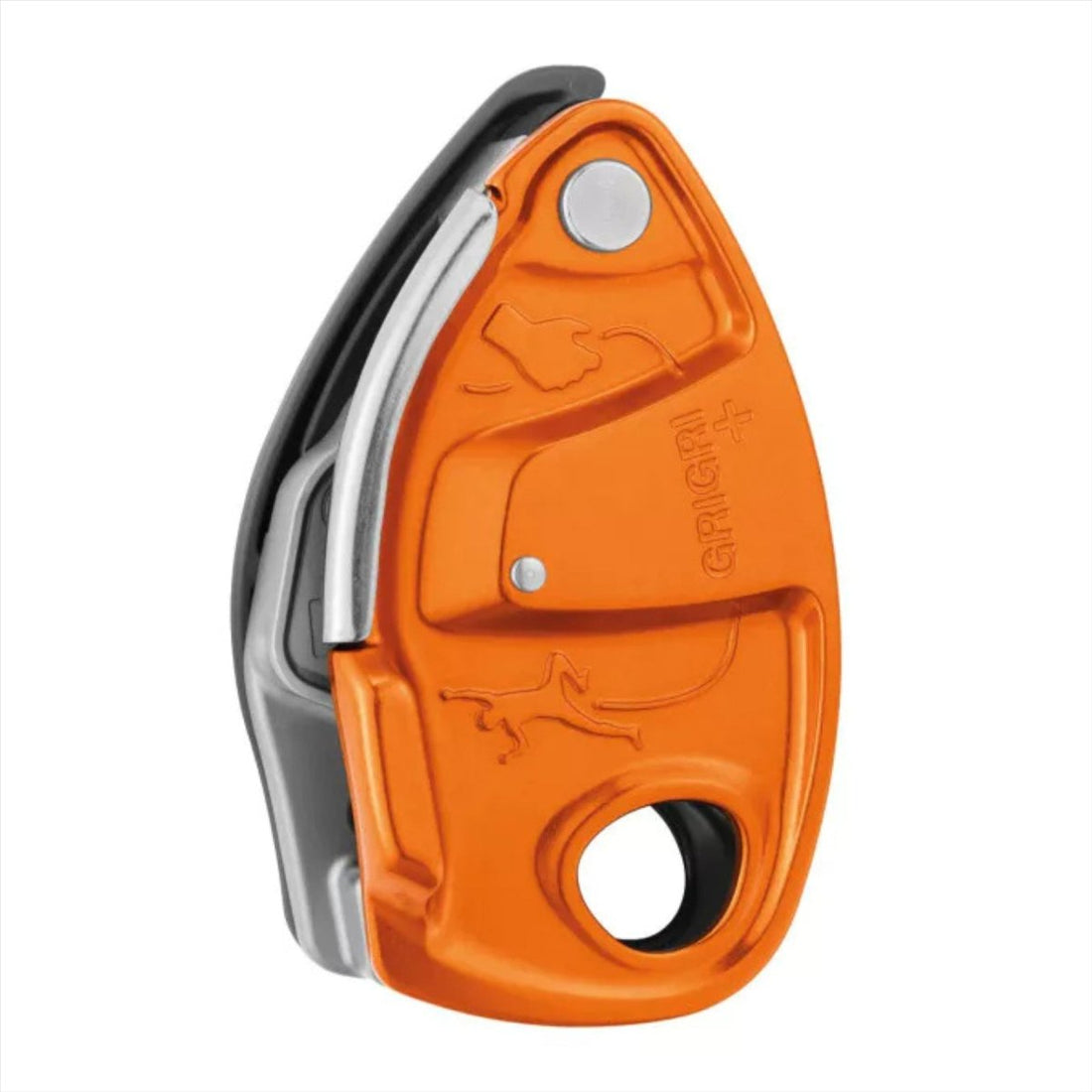 Petzl GRIGRI+ Assureur Freinage Assisté Anti Panique Cordes 8,5-11 mm Orange
