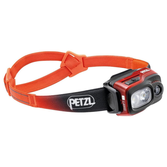 Lampe de poche frontale PETZL Swift RL 1100 lumens rechargeable résistante à l'eau Orange - GoMilitar