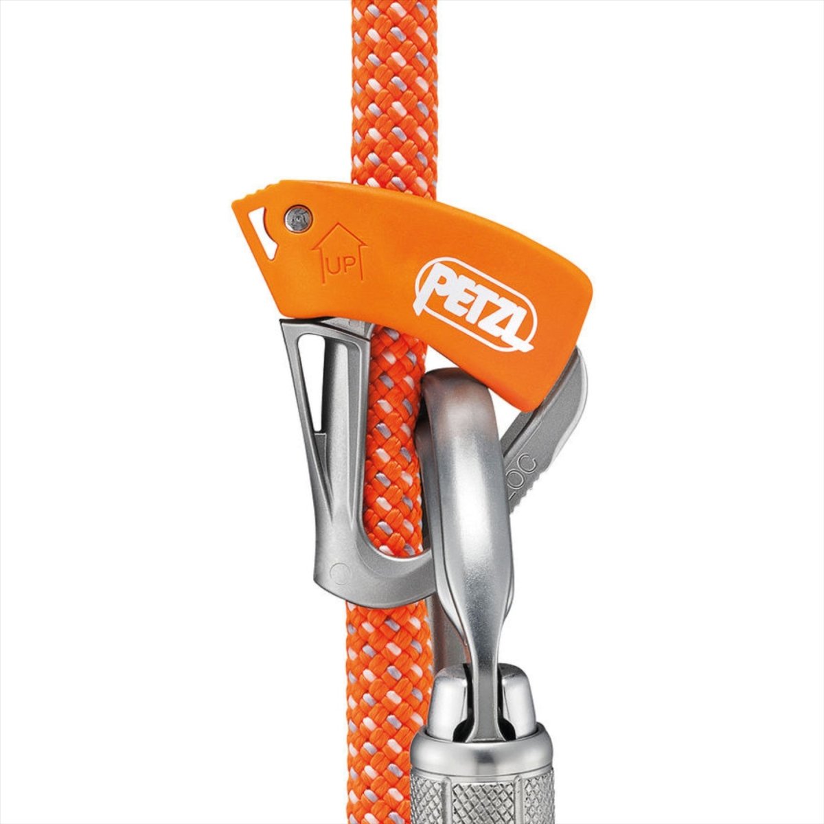 PETZL TIBLOC Serre-corde Ascender Système de verrouillage automatique Cordes 8-11mm Orange
