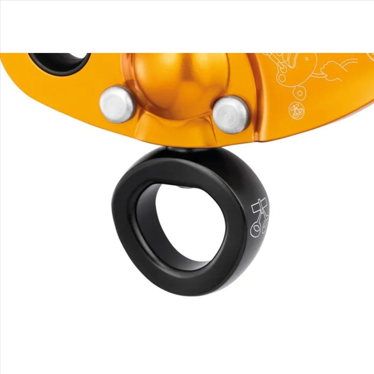 Petzl ZigZag Plus Descendeur Mécanique Prusik Arbre Grimpant CE 0082 Orange