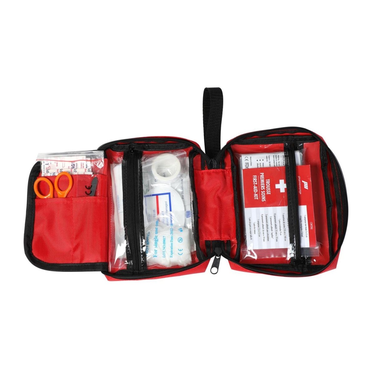 Pharmavoyage Trousse de premiers secours ordinaire pour l'extérieur, camping, randonnée, urgence tout usage
