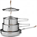Primus Campfire Cookset S Batterie de cuisine de camping en acier inoxydable avec sac