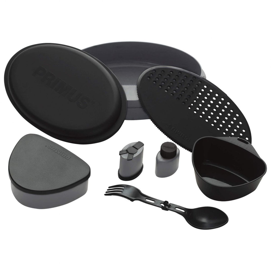 Kit de repas de camping Primus Frigg W Piezo, boîte à lunch bushcraft, assiettes de randonnée