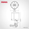 Lampe à gaz Primus Micron, lanterne à lumière réglable, système de suspension à allumage brillant