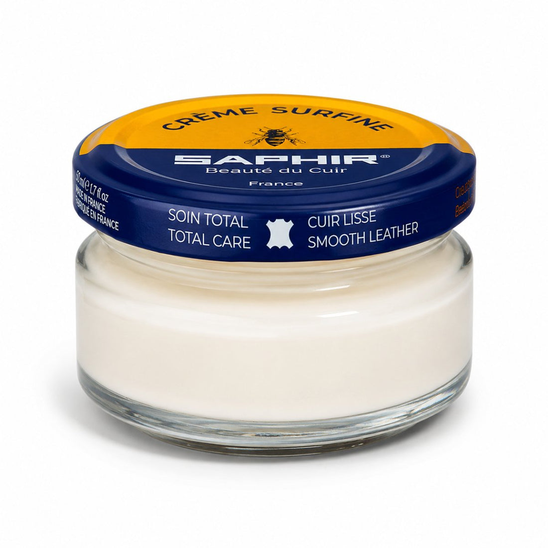 Saphir Crème Surfine Cuir Crème d'Entretien Cuir Lisse 50 ml Neutre