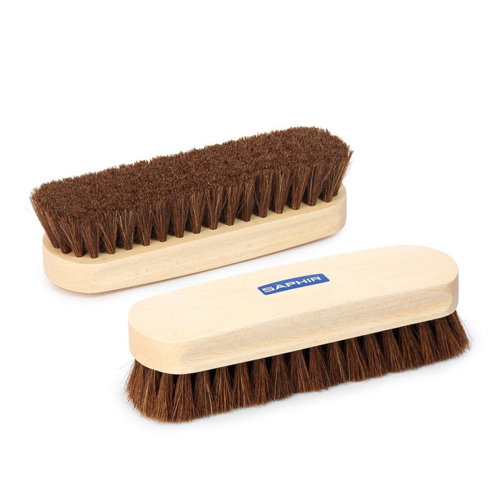 Saphir Brosse à chaussures en crin de cheval 18 cm Cuir Tissu Chaussures Vêtements Naturel - GoMilitar