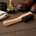 Saphir Brosse anti-boue pour chaussures d'entretien 15 cm Manche en bois de hêtre Poils rigides