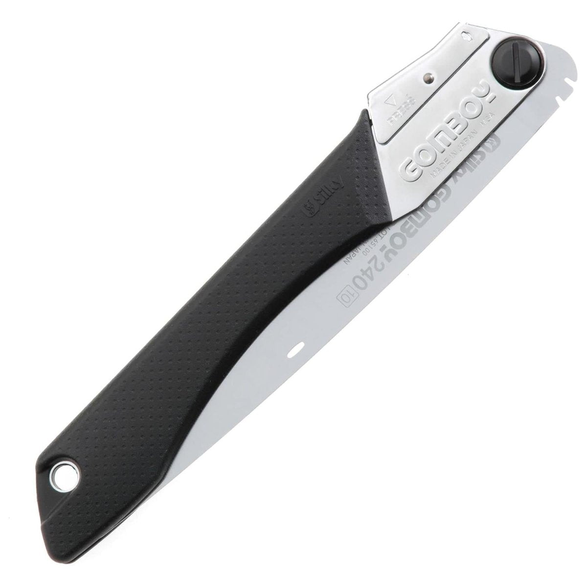 Scie pliante Silky GOMBOY 240-10 avec lame dentelée en acier inoxydable japonais