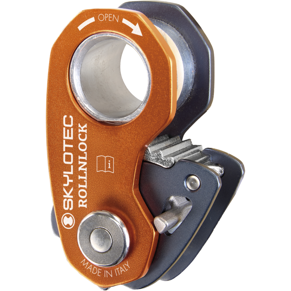 Climbing Technology ROLLNLOCK Poulie Dispositif Serre-Corde Appareil 3 en 1 Orange